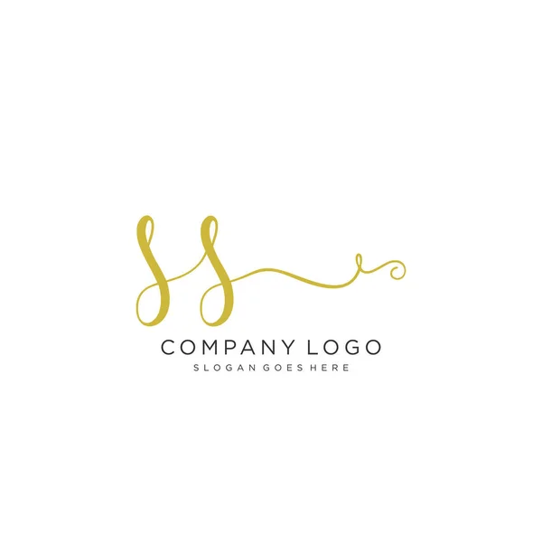 Ursprüngliche Handschrift Logo Design Schöne Gestaltung Handgeschriebenes Logo Für Mode — Stockvektor