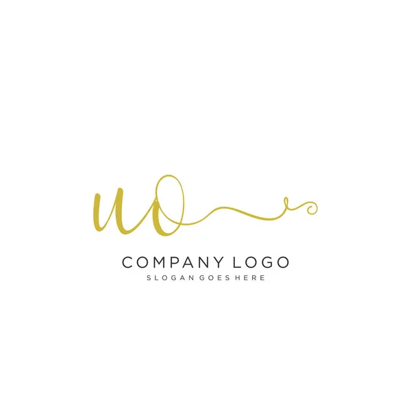 Ursprüngliche Handschrift Logo Design Schöne Gestaltung Handgeschriebenes Logo Für Mode — Stockvektor