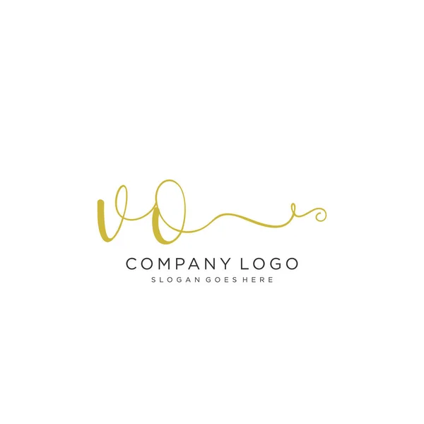 Ursprüngliche Handschrift Logo Design Schöne Gestaltung Handgeschriebenes Logo Für Mode — Stockvektor