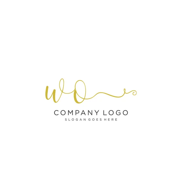 Ursprüngliche Handschrift Logo Design Schöne Gestaltung Handgeschriebenes Logo Für Mode — Stockvektor