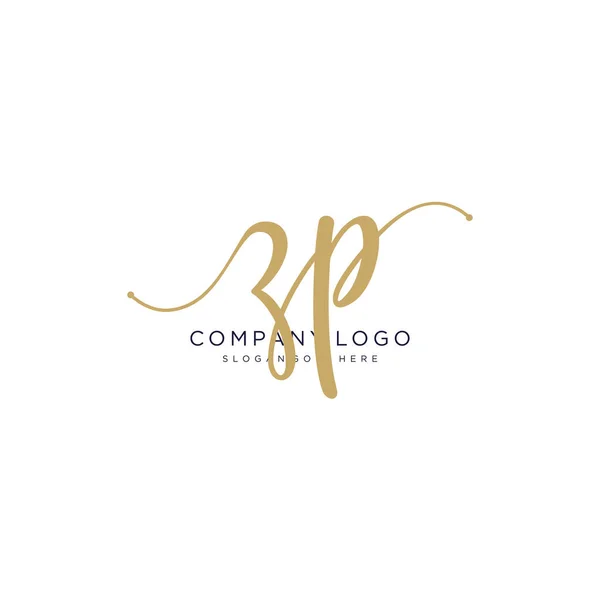 Conception Logo Manuscrite Initiale Logo Manuscrit Design Beautyful Pour Mode — Image vectorielle