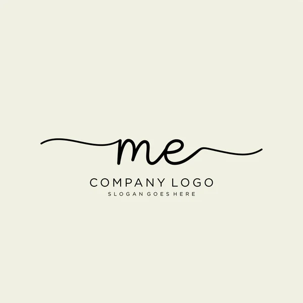 Erste Handschriftliche Logogestaltung Logo Für Mode Fotografie Hochzeit Schönheit Unternehmen — Stockvektor