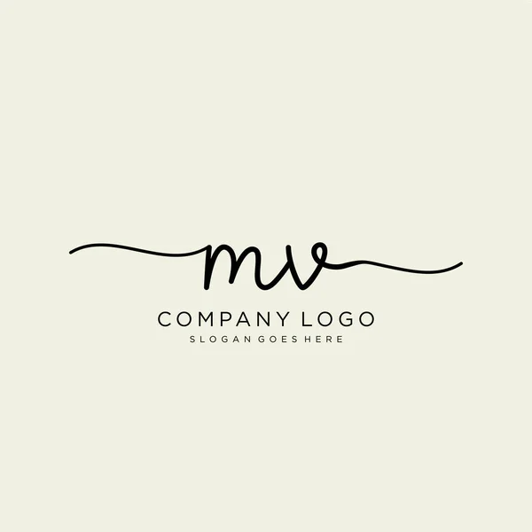 Yazısı Logosu Tasarımı Moda Fotoğrafçılık Düğün Güzellik Dünyası Logosu — Stok Vektör
