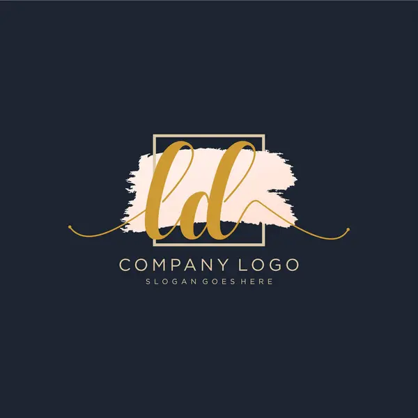 Wstępny Projekt Logo Pisma Logo Moda Fotografia Ślub Piękno Firma — Wektor stockowy