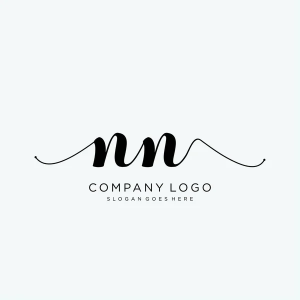 Початковий Дизайн Логотипу Почерку Логотип Моди Фотографії Весілля Краси Бізнес — стоковий вектор