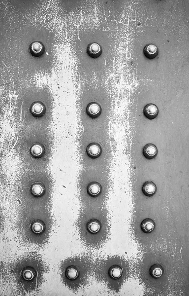 Old Steel Plate Rivets Industrial Abstract Background — Stock Photo, Image