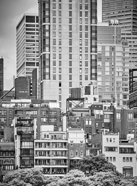 Zwart Wit Foto Van Architectuur Van New York City Verenigde — Stockfoto