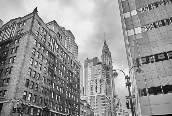 Foto Bianco Nero Della Città New York Usa — Foto Stock