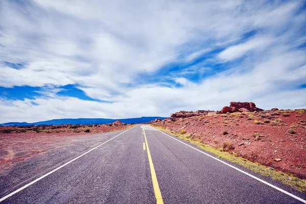 Scenic Road Capitol Reef National Park Vintage Stylized Picture Utah — Stock Photo, Image