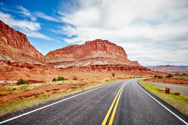 Strada Panoramica Nel Capitol Reef National Park Utah Usa — Foto Stock