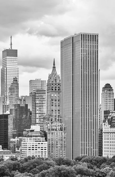 Photo Noir Blanc Architecture Ancienne Moderne New York États Unis — Photo