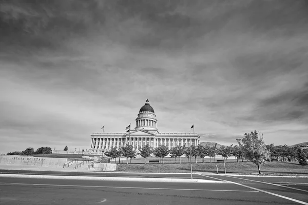 Black White Picture Utah State Capitol Building Salt Lake City — Stock Photo, Image