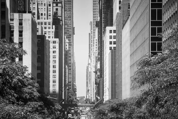 East 42Nd Street Durante Onda Calor Verão Nova York Eua — Fotografia de Stock