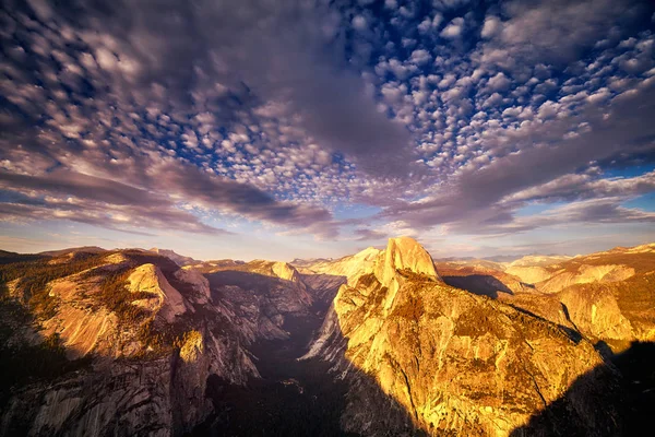Half Dome Yosemite National Park Seen Glacier Point Sunset California — Stock Photo, Image