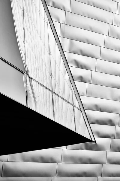 Черно Белая Современная Архитектура — стоковое фото