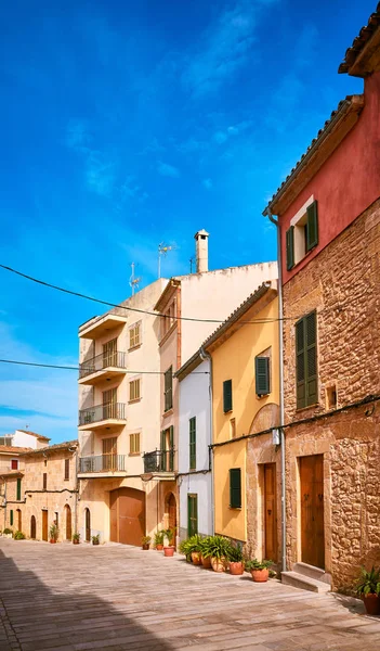 Lege Straat Oude Stad Van Alcudia Mallorca Spanje — Stockfoto