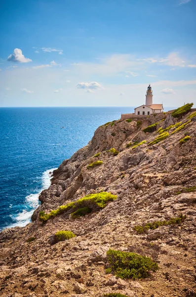 Faro Capdepera Cala Ratjada Mallorca España — Foto de Stock