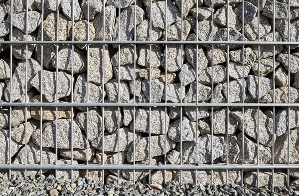 Rocas Detrás Las Rejas Imagen Una Cerca Sólida — Foto de Stock