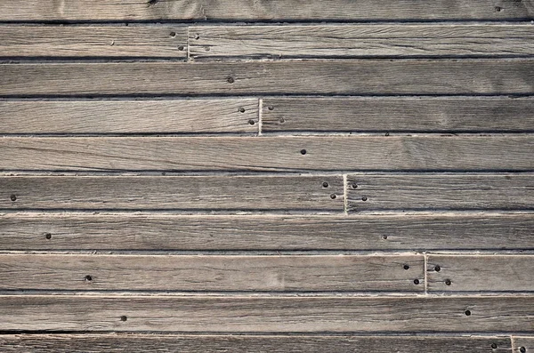 Promenadenboden Aus Alten Natürlichen Holzdielen — Stockfoto