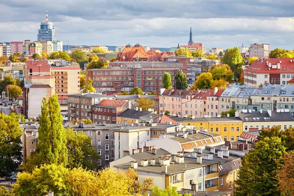 Szczecin Stettin Stadsbilden Höst Polen — Stockfoto