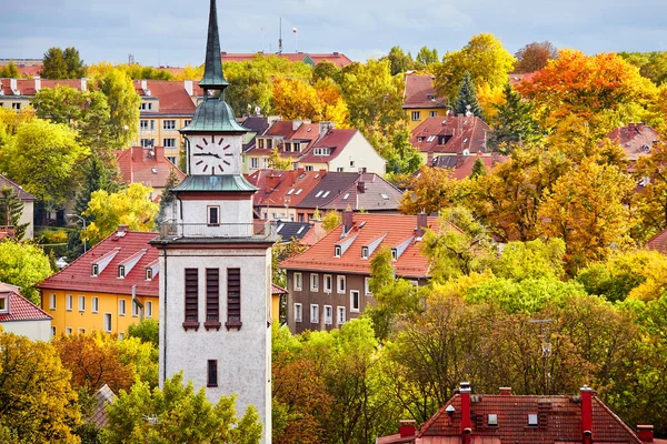 Cidade Szczecin Outono Colorido Polônia — Fotografia de Stock