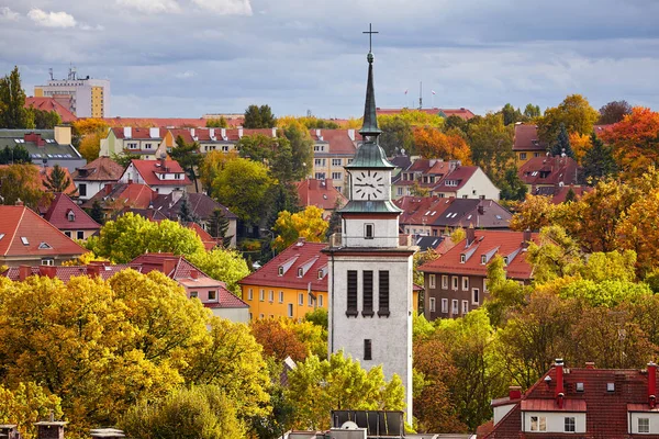 Paysage Urbain Szczecin Automne Coloré Pologne — Photo