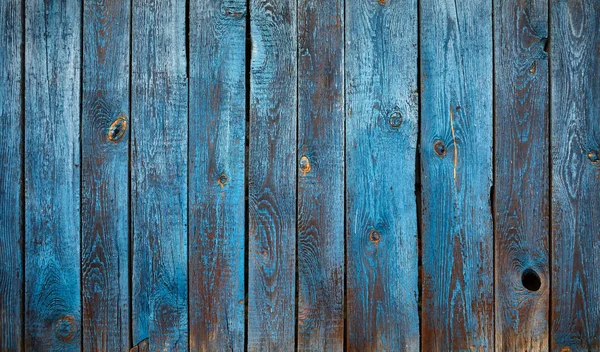 Stare Drewniane Ściany Peelingiem Niebieska Farba Kolor Tła Lub Tekstury — Zdjęcie stockowe