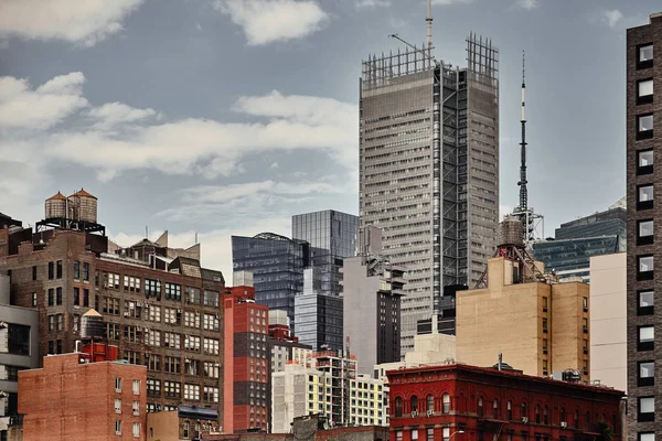 Pokoloruj Obrazek Stonowanych Panoramę Nowego Jorku Usa — Zdjęcie stockowe