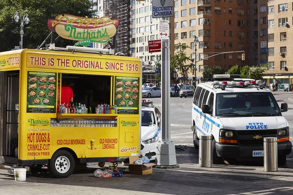 New York City Usa Juni 2018 Nathan Hot Dog Food — Stockfoto