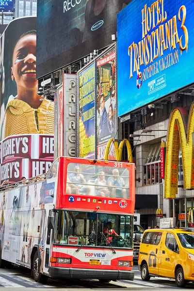 New York City Verenigde Staten Juni 2018 Toeristische Bus Bij — Stockfoto