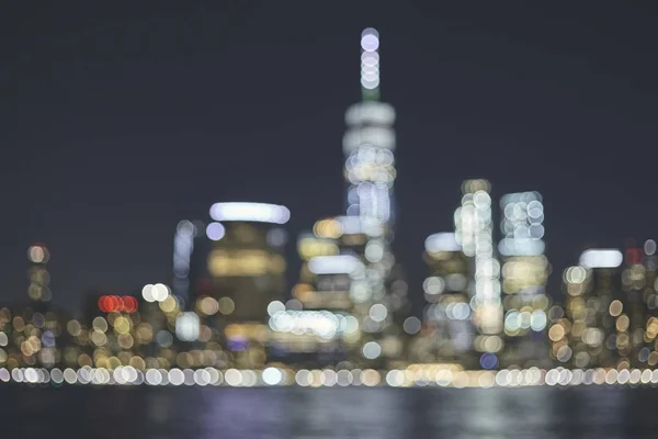Suddig New Yorks Stadssilhuett Abstrakt Urban Bakgrund Tonas Färgbild Usa — Stockfoto