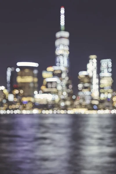 Blurred New York City Skyline Abstract Urban Background Color Toned Royalty Free Stock Images