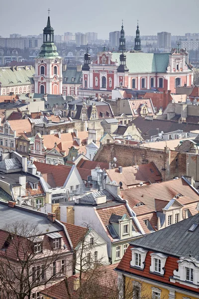 Luftaufnahme Der Altstadt Von Posen Polen — Stockfoto