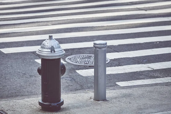 New York City Fire Hydrant Kolor Tonowanie Stosowane Usa — Zdjęcie stockowe