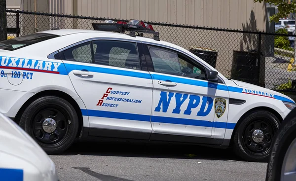 Нью Йорк Сша Червня 2018 Поліція Нью Йорка Автомобіль Припаркований — стокове фото