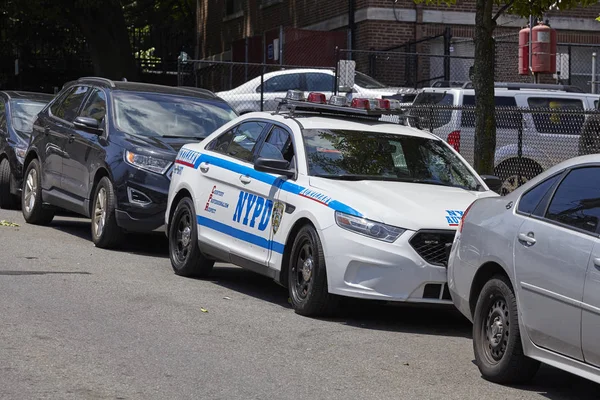 Нью Йорк Сша Червня 2018 Поліція Нью Йорка Автомобіль Припаркований — стокове фото