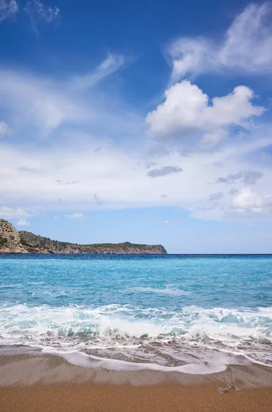 Spiaggia Panoramica Coll Baix Maiorca Spagna — Foto Stock