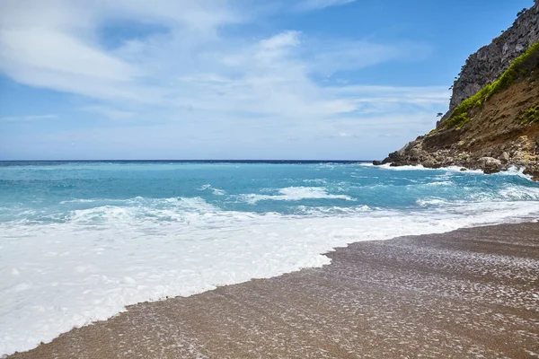 Spiaggia Panoramica Coll Baix Maiorca Spagna — Foto Stock