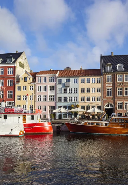 Копенгаген Дания Октября 2018 Года Набережная Нихавн Век Канал Развлекательный — стоковое фото