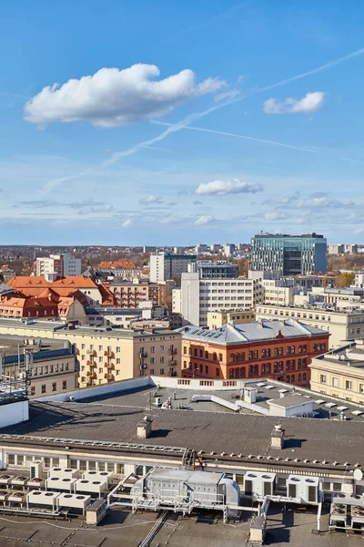 Poznan cityscape güneşli bir günde, Polonya. — Stok fotoğraf