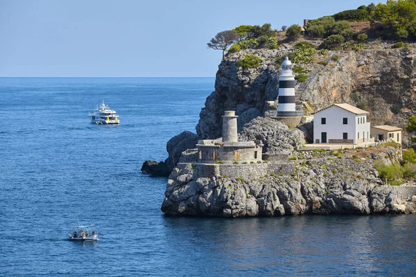 Faro de Port de Soller, Mallorca — Foto de Stock