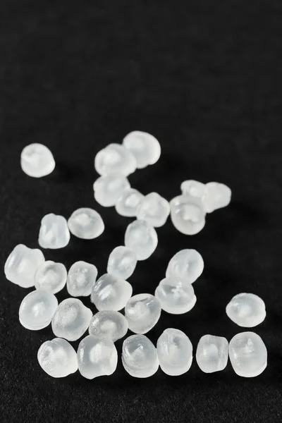 Close up picture of polypropylene granules. — Stock Photo, Image