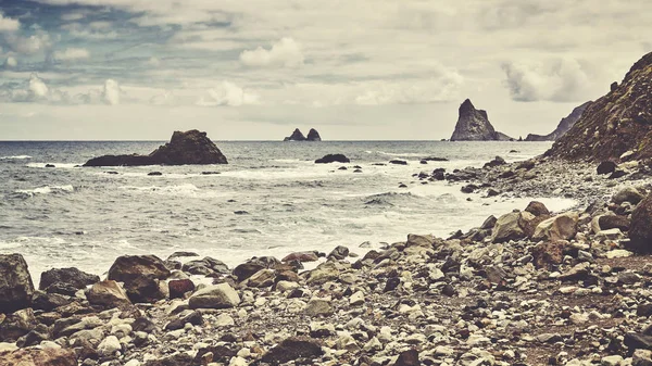 Roque de Las Bodegas Beach, Tenerife, Španělsko. — Stock fotografie