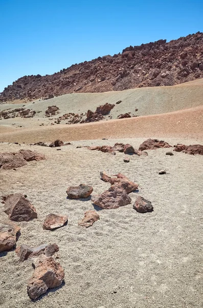 Mars jako krajina v Mount Teide, Tenerife, Španělsko. — Stock fotografie