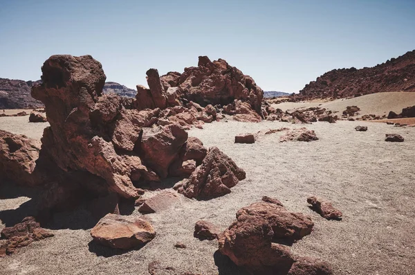 Mars jak krajobraz Mount Teide, Teneryfa, Hiszpania. — Zdjęcie stockowe
