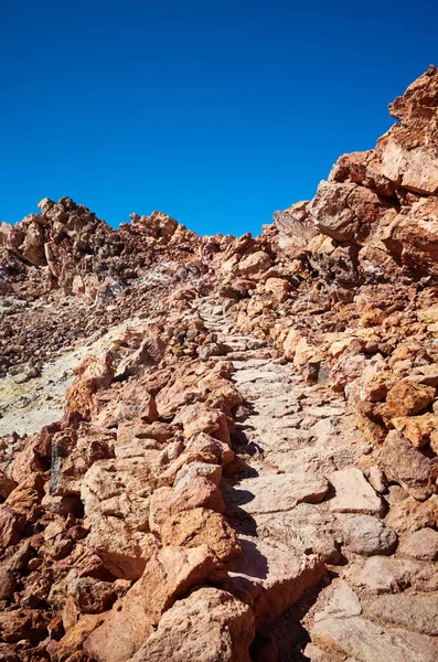 Path to the Mount Teide summit, Tenerife, Spain. — ストック写真