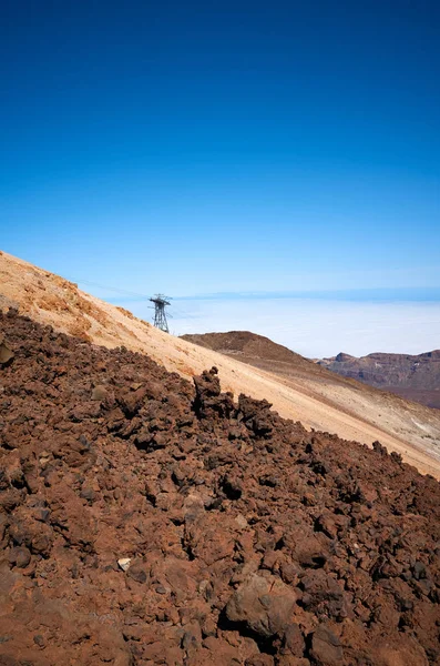 Hora Teide vulkanická krajina, Tenerife, Španělsko. — Stock fotografie