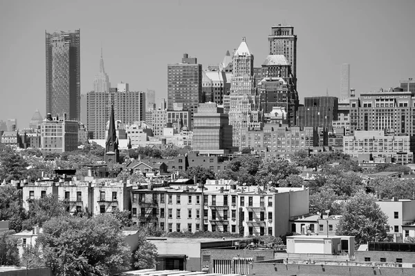 Manhattan vista do bairro Brooklyn, EUA . — Fotografia de Stock