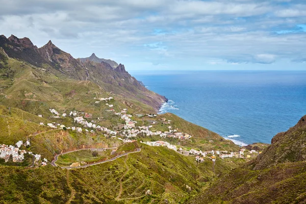 Taganana aldeia paisagem montanhosa, Tenerife . — Fotografia de Stock