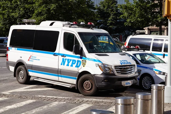 Νέα Υόρκη Ηπα Ιουνίου 2018 Nypd Freightliner Sprinter Όχημα Σταθμευμένο — Φωτογραφία Αρχείου